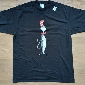 The Cat in the Hat - Dr. Suess - New Large Black T-Shirt